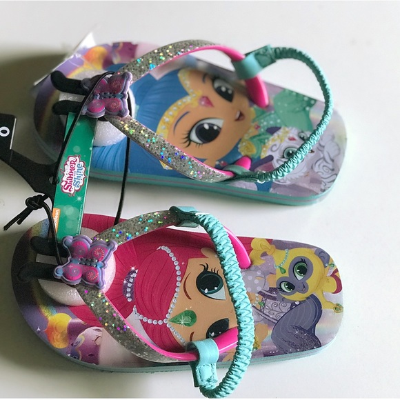 Chaussons D'activité SHIMMER And SHINE Pour Tout-petits - Taille SMALL 5/6, Doublure Polaire, Neuf Avec étiquette